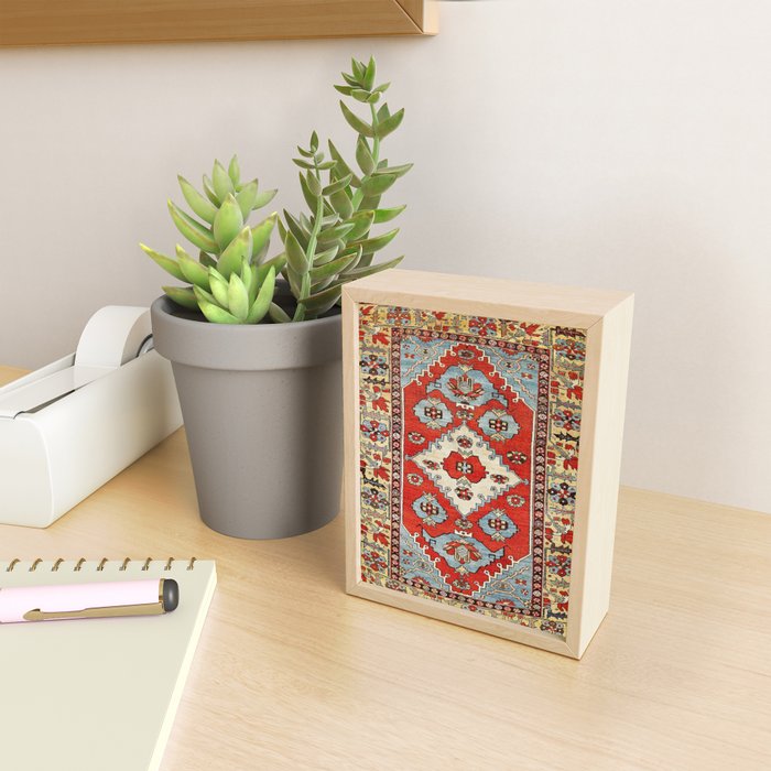 Bakhshaish Azerbaijan Northwest Persian Rug Print Mini Art Print Gallery Image 2