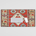 Bakhshaish Azerbaijan Northwest Persian Rug Print Desk Mat Gallery Image 1