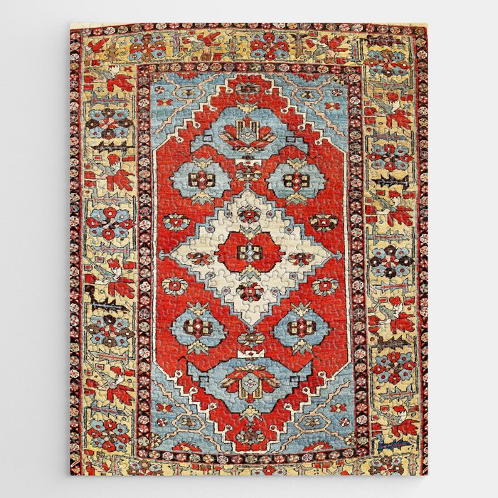 Bakhshaish Azerbaijan Northwest Persian Rug Print Jigsaw Puzzle Gallery Image 1
