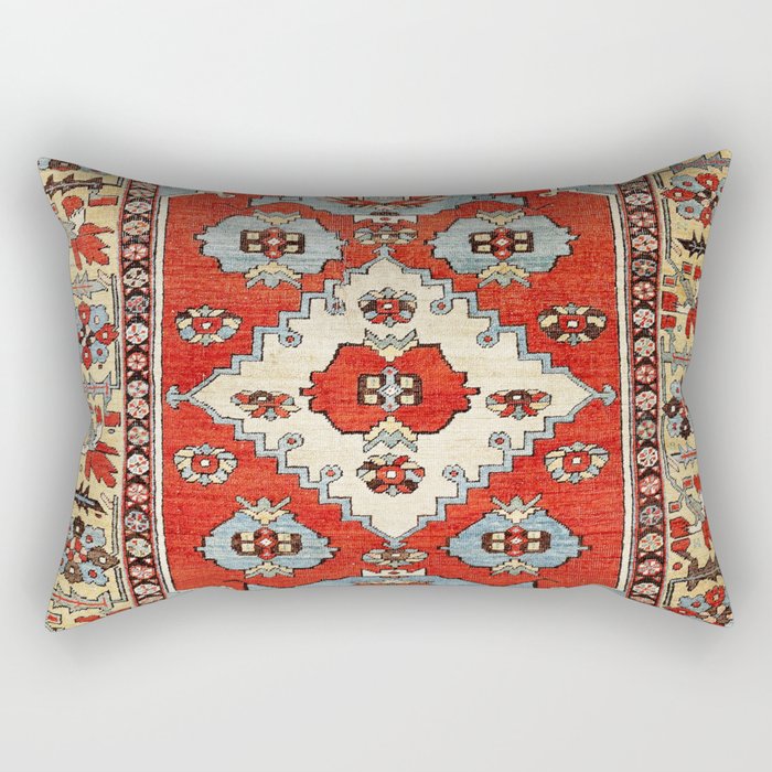 Bakhshaish Azerbaijan Northwest Persian Rug Print Rectangular Pillow Gallery Image 2