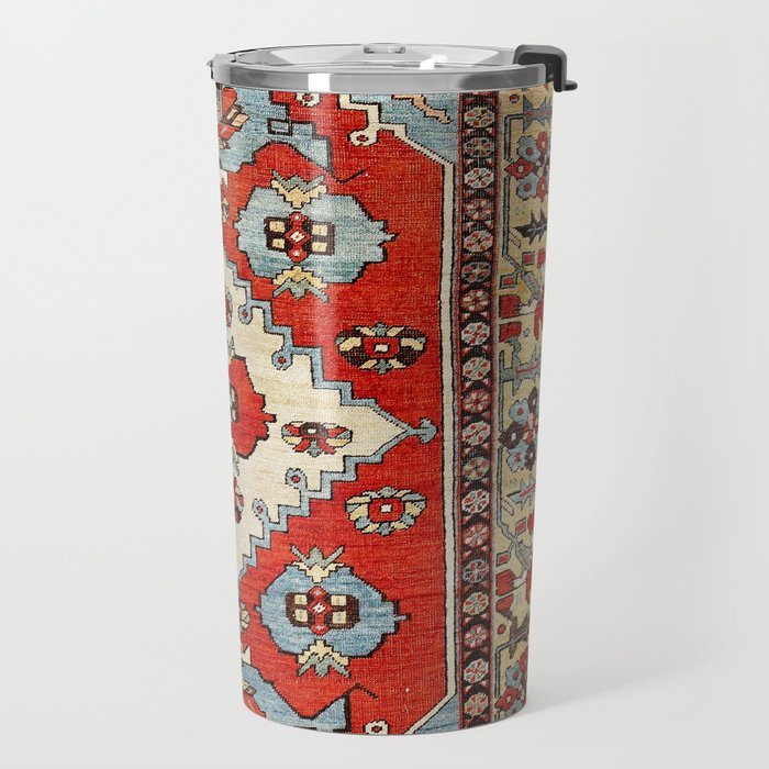Bakhshaish Azerbaijan Northwest Persian Rug Print Travel Mug Gallery Image 2