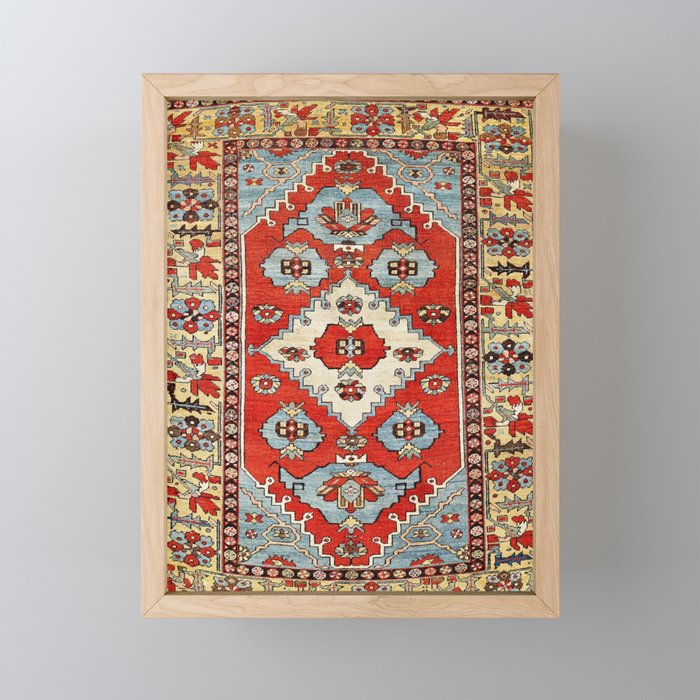 Bakhshaish Azerbaijan Northwest Persian Rug Print Mini Art Print Gallery Image 1