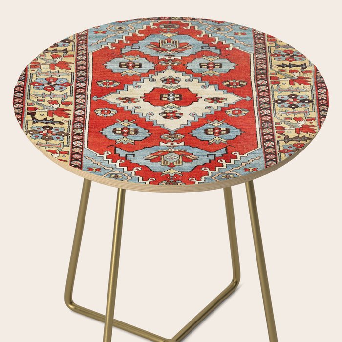 Bakhshaish Azerbaijan Northwest Persian Rug Print Side Table Gallery Image 2