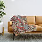 Bakhshaish Azerbaijan Northwest Persian Rug Print Throw Blanket Gallery Image 1