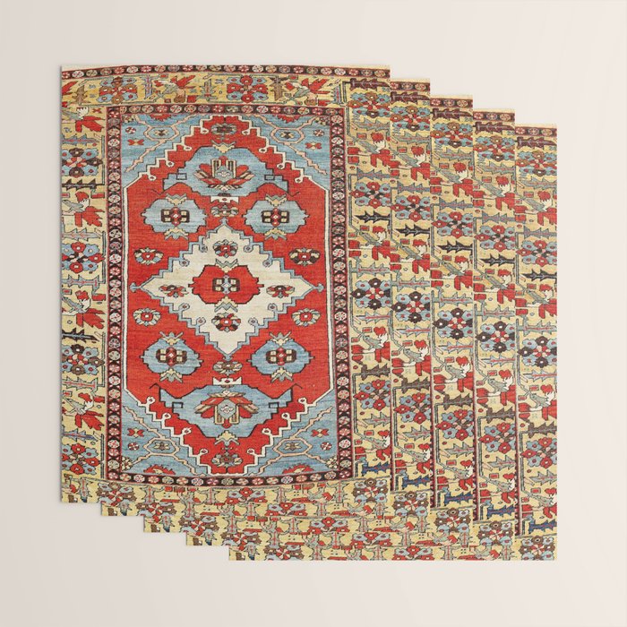 Bakhshaish Azerbaijan Northwest Persian Rug Print Wrapping Paper Gallery Image 3