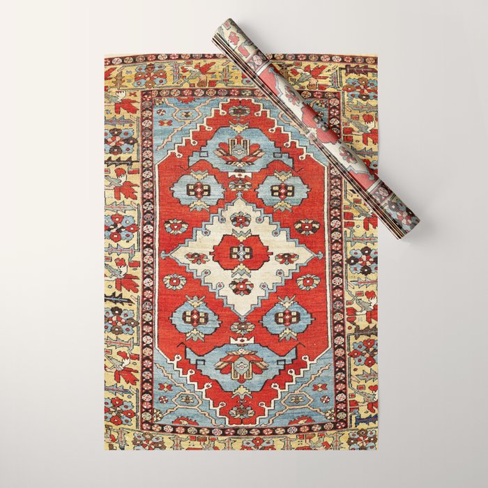 Bakhshaish Azerbaijan Northwest Persian Rug Print Wrapping Paper Gallery Image 1