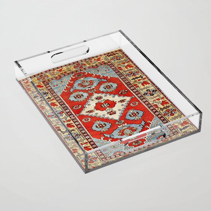 Bakhshaish Azerbaijan Northwest Persian Rug Print Acrylic Tray Gallery Image 1