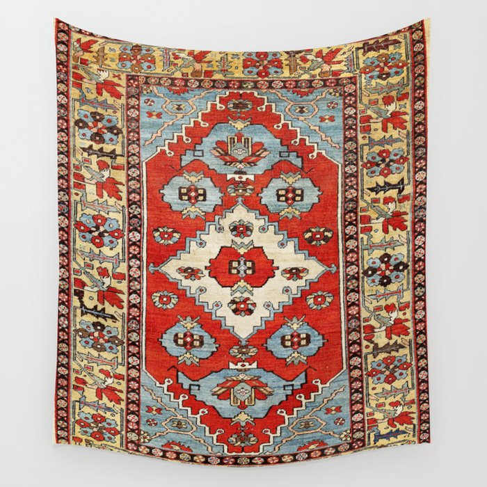 Bakhshaish Azerbaijan Northwest Persian Rug Print Wall Tapestry Gallery Image 1