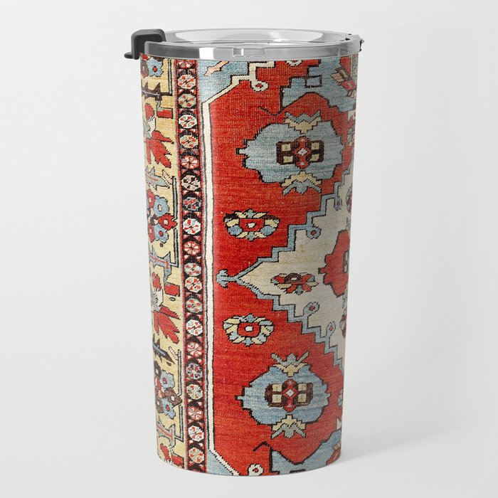 Bakhshaish Azerbaijan Northwest Persian Rug Print Travel Mug Gallery Image 3
