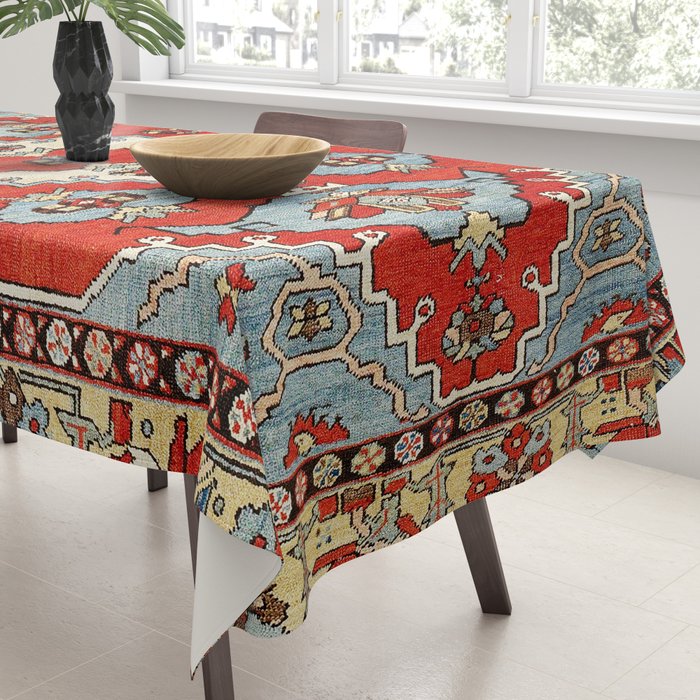 Bakhshaish Azerbaijan Northwest Persian Rug Print Tablecloth Gallery Image 3