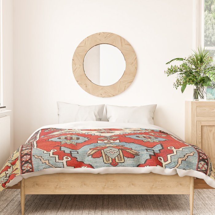 Bakhshaish Azerbaijan Northwest Persian Rug Print Duvet Cover Gallery Image 3
