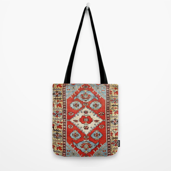 Bakhshaish Azerbaijan Northwest Persian Rug Print Tote Bag Gallery Image 2