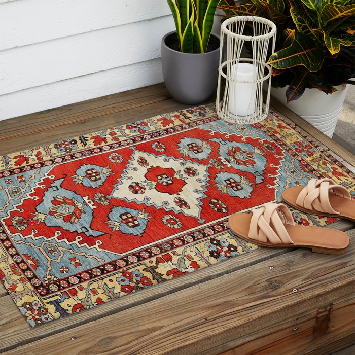Bakhshaish Azerbaijan Northwest Persian Rug Print Outdoor Rug Gallery Image 2