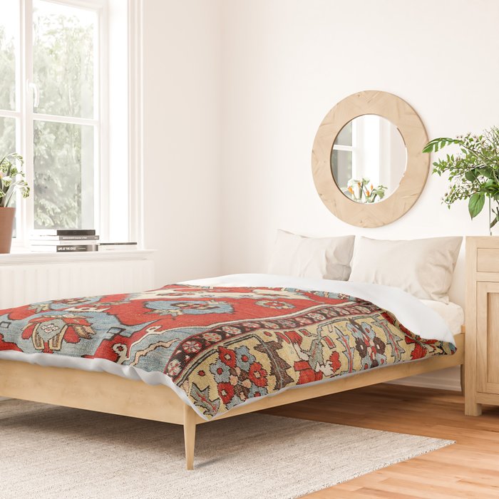 Bakhshaish Azerbaijan Northwest Persian Rug Print Duvet Cover Gallery Image 2