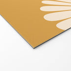 Retro Daisy Abstract XVIII Golden Orange Bold Floral Welcome Mat Gallery Image 2