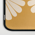 Retro Daisy Abstract XVIII Golden Orange Bold Floral Laptop Sleeve Gallery Image 3