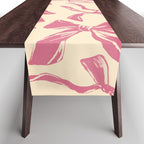 Pink bow pattern Table Runner Gallery Image 1