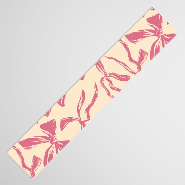 Pink bow pattern Table Runner Gallery Image 3