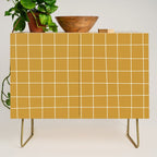 Hand Drawn Grid Golden Credenza Gallery Image 1