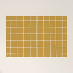 Hand Drawn Grid Golden Welcome Mat Gallery Image 1