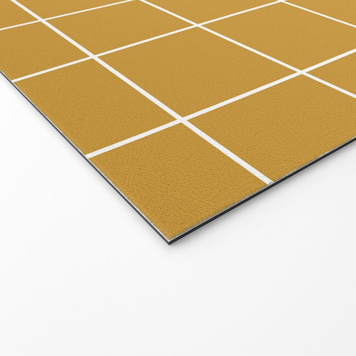 Hand Drawn Grid Golden Welcome Mat Gallery Image 2