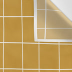 Hand Drawn Grid Golden Wall Tapestry Gallery Image 3