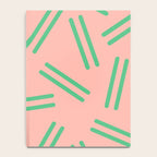 Very 80s Retro Pattern in Blush Pink and Bright Green Notebook Gallery Image 4