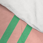 Very 80s Retro Pattern in Blush Pink and Bright Green Comforter Gallery Image 4