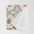 Rustic Tile Mandala A Throw Blanket Gallery Image 3