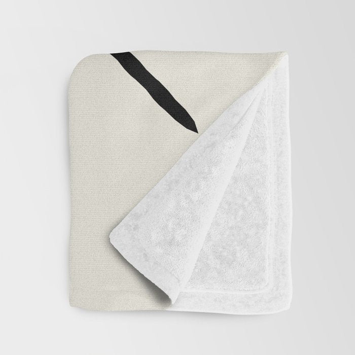 Circle Square Line - Blue Gold Throw Blanket Gallery Image 3