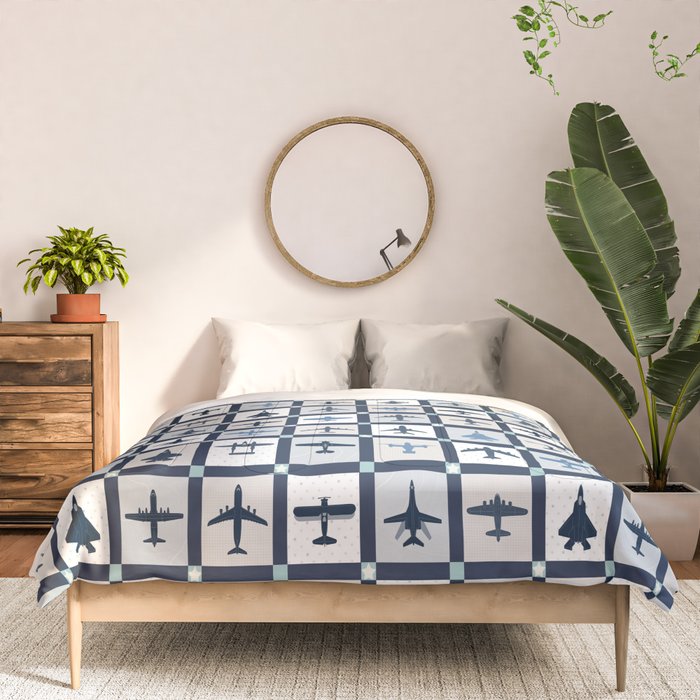 Quilt Squares Air Force Aircraft Comforter Gallery Image 3