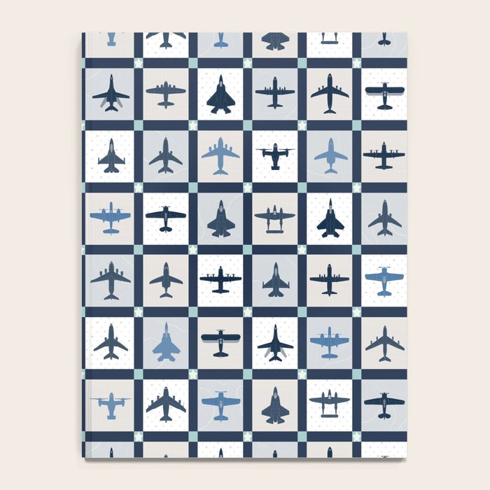 Quilt Squares Air Force Aircraft Notebook Gallery Image 4