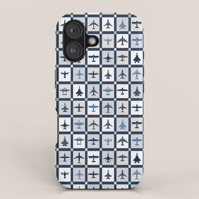 Quilt Squares Air Force Aircraft iPhone Case Gallery Image 1