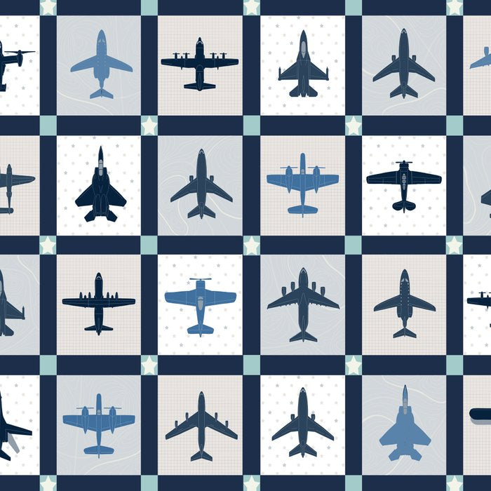 Quilt Squares Air Force Aircraft Coffee Mug Gallery Image 2