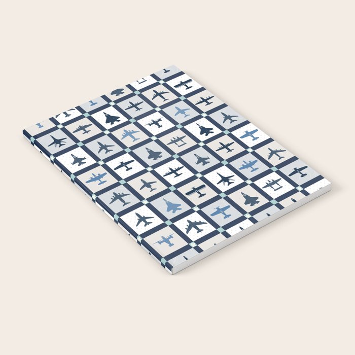 Quilt Squares Air Force Aircraft Notebook Gallery Image 2