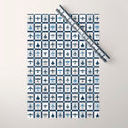 Quilt Squares Air Force Aircraft Wrapping Paper Gallery Image 1