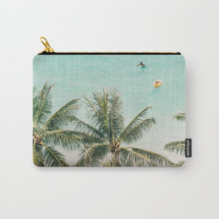 Ocean Swimming I, Waikiki Hawaii Carry All Pouch Gallery Image 1
