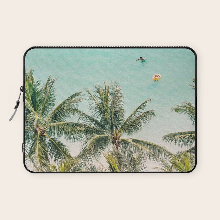 Ocean Swimming I, Waikiki Hawaii Laptop Sleeve Gallery Image 1
