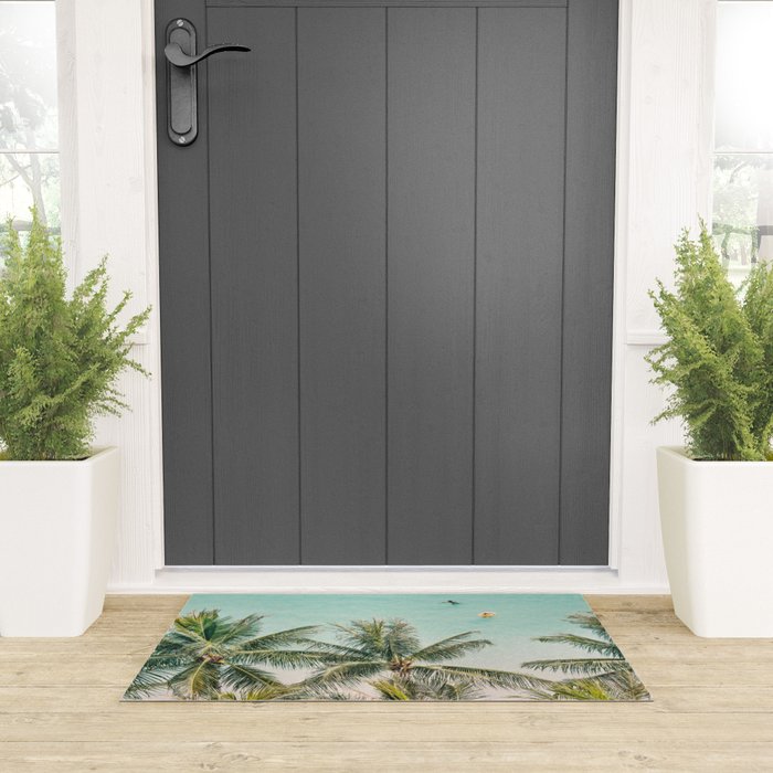 Ocean Swimming I, Waikiki Hawaii Welcome Mat Gallery Image 3