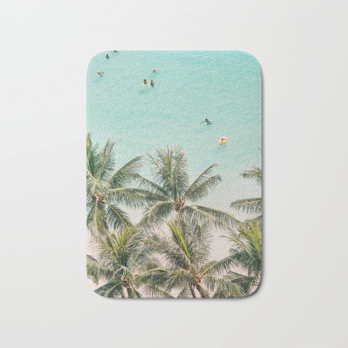 Ocean Swimming I, Waikiki Hawaii Bath Mat Gallery Image 1