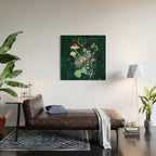 Mushroom night moth Wood Wall Art Gallery Image 2