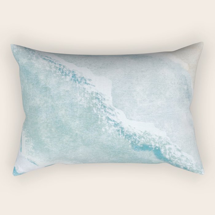 Peaceful Ocean Waves Rectangular Pillow Gallery Image 2
