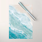 Peaceful Ocean Waves Wrapping Paper Gallery Image 1
