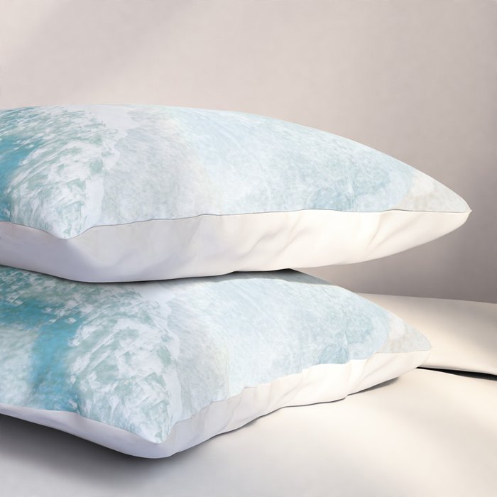 Peaceful Ocean Waves Pillow Sham Gallery Image 3