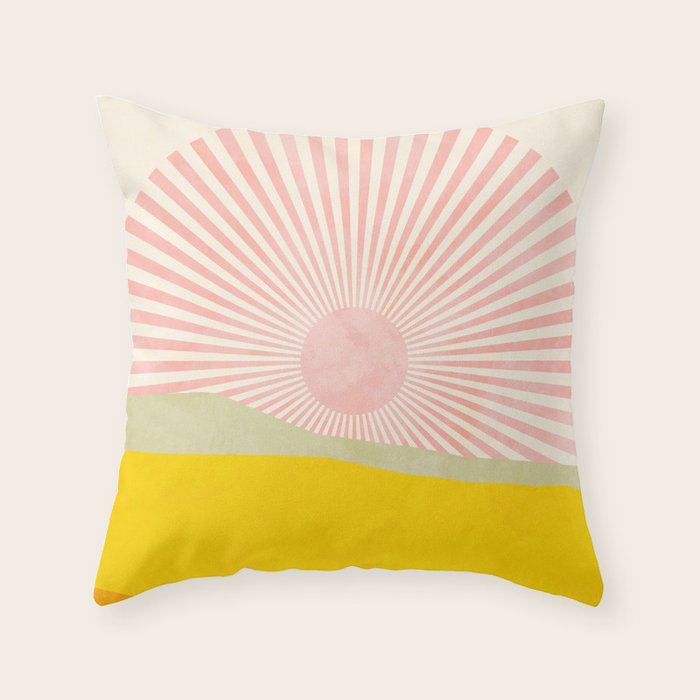 pink hope Throw Pillow Gallery Image 1