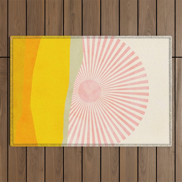 pink hope Outdoor Rug Gallery Image 1