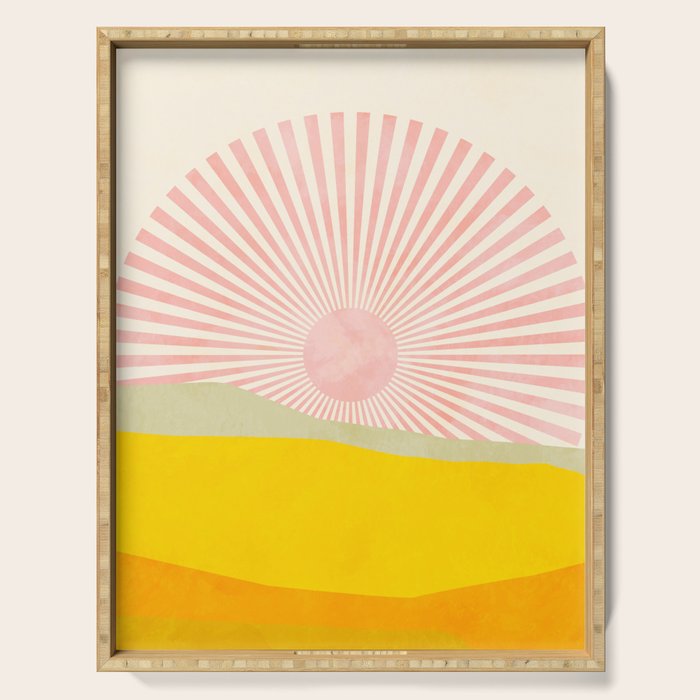 pink hope Serving Tray Gallery Image 1