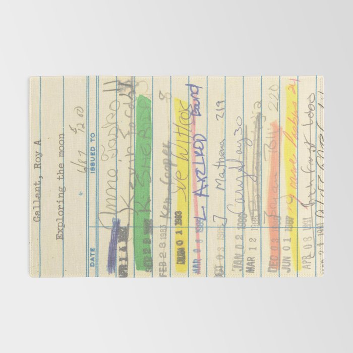 Library Card 3503 Exploring the Moon Rug Gallery Image 2