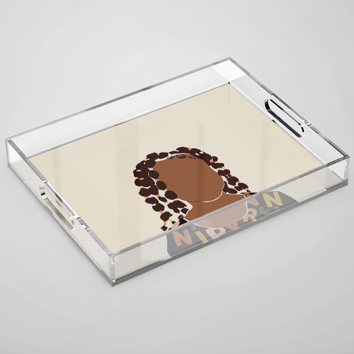 Black Girl Magic No. 1 Acrylic Tray Gallery Image 1