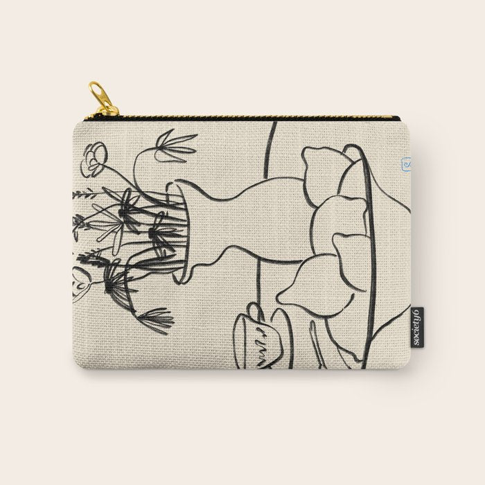 LEMONS AND FLOWERS Carry All Pouch Gallery Image 1